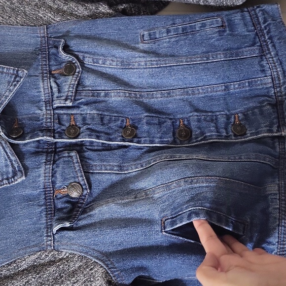 Denim Button-Down Jacket - Picture 2 of 8